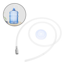 PENIKOKO1 Set Vervangende siliconen slang met roestvrijstalen afvoer voor waterdispenser – Voor elektrische waterpomp en drinkwaterslang