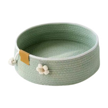 Round Cotton Rope Cat Bed Basket Medium Warm Eco-Friendly
