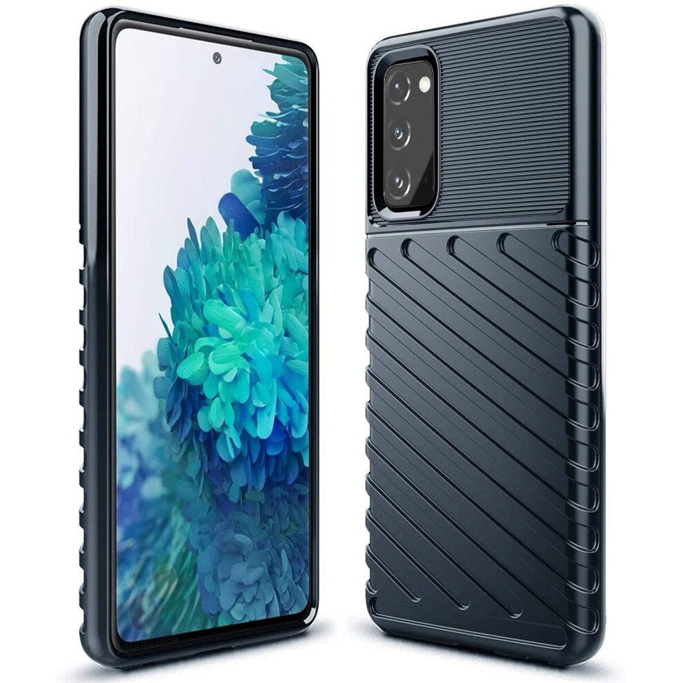 Compatible With Samsung Galaxy S20 Fe 5G Case Â Slim, Shock-Absorbing, Anti-Slip Tpu Cover For 6.5" S20 Fe, Deep Blue 9482726262534