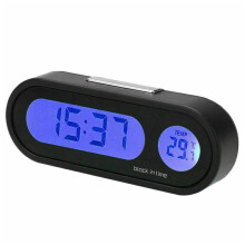 Auto Car Digital LCD Electronic Time Clock Thermometer Watch Backlight 12V G7