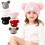 Gorro de punto mini DAMAI con doble pompón 1