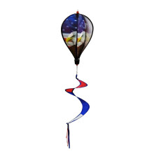 Colorful Patriotic Air Balloon Wind Spinner – Outdoor 4th of July Hanging Decor, Lawn/Yard Windsock, Compatible with Standard Hooks