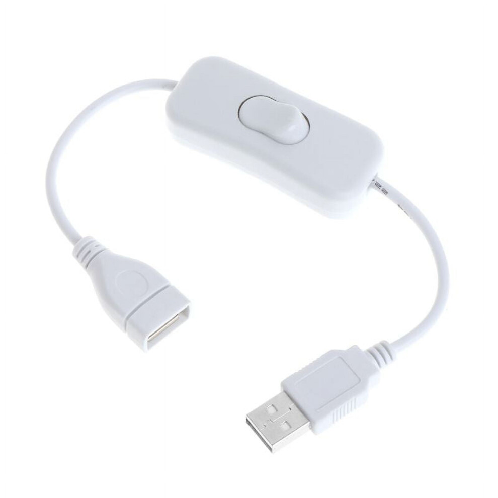 Estone Usb Cable New 28Cm Usb 2.0 A Male To A Female Extension Extender Cable With Switch On Off Cable White 9482726264910