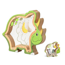Wooden Dinosaur Piggy Bank Kids Coin Bank 1 Piece