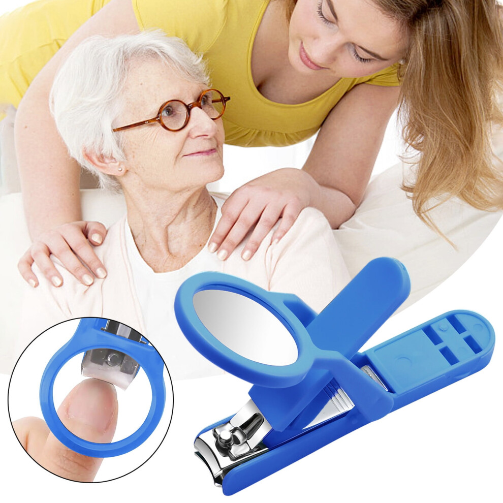 Stainless Steel Nail Clipper with Magnifier for Fingernails