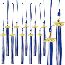 2025 Graduation Mixed Double Color Tassel with Gold Date Drop,Graduation Mixed Double Color Tassel
