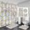 1pc/4pcs Marble Texture Geometric Pattern Bathroom Accessori 1