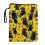 Black Cat Sunflower Book Cover with Zip, 300D Polyester 1
