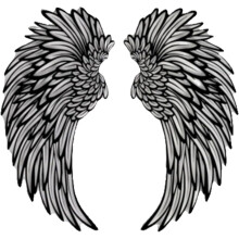 Metal Angel Wings Wall Art Decor with Led LightsSculpture Art Indoor Outdoor Wall Hanging Decorations