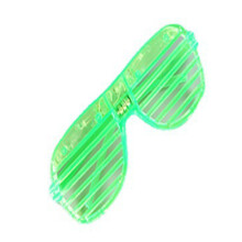 Leuchtende LED-UV-Jalousiesonnenbrille für Halloween-Party Grün