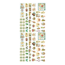 100 Fogli di adesivi vintage invecchiati e resistenti allo sbiadimento per scrapbooking e quaderni