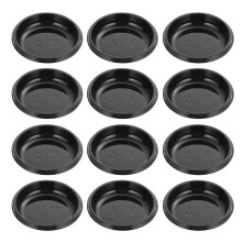 300Pièces Assiettes À Sauce Noires Jetables