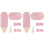 2Ensembles Ensembles De Rose Jetable Pour Couverts 1