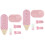 2Ensembles Ensembles De Rose Jetable Pour Couverts 4