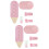 2Ensembles Ensembles De Rose Jetable Pour Couverts 7