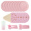 2Ensembles Ensembles De Rose Jetable Pour Couverts 10