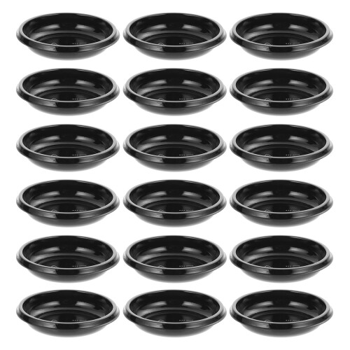300Pièces Assiettes À Sauce Noires Jetables 2