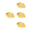 8Pièces Panier Bambou Bois Clair Cuisine 3