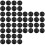 300Pièces Assiettes À Sauce Noires Jetables 9