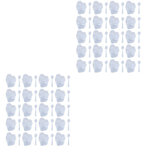 40Ensembles De Coupes Transparentes Pour Pudding, Mousse Salades 2