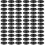 400Pièces Assiettes À Sauce Noires Usage 6