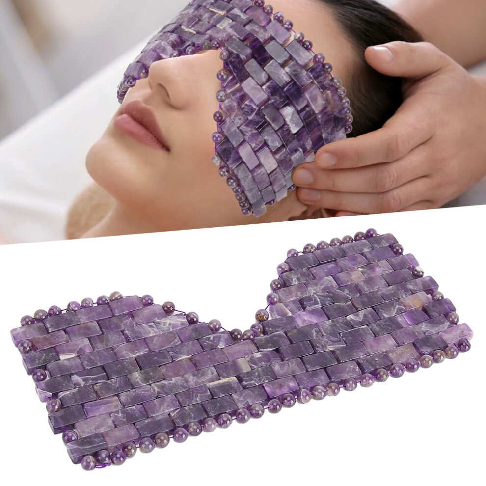 Jade Stone Eye Mask Cooling Cold Therapy for Relaxation, 21x9.5cm