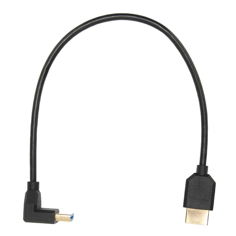 90 Degree Hd Multimedia Interface Cable 48Gbps 8K For Laptops & Hdtv Black 7901390176586