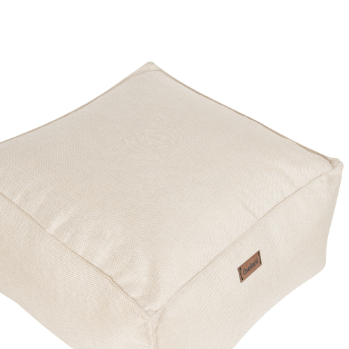 Beliani Pouffe BOULDER Off-White 1