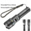 COB Flashlight USB Rechargeable Magnetic Waterproof Flashlight Portable Hand Light 4