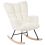 Beliani Rocking Chair OULU Boucle White 8