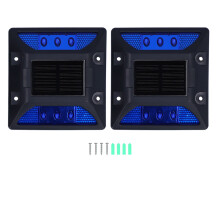 Glowing Solar Step Light For Exterior Use Featuring Automatic Twilight Activation And Daylight Recharging I P68Weatherproof Housing Six Led Beads
