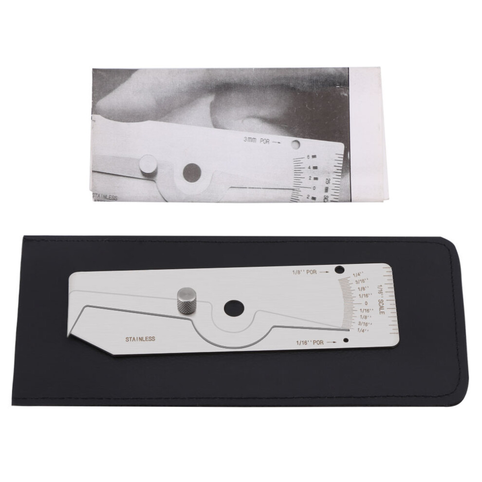 Stainless Steel Weld Gauge Set For Undercut Depth Crown Height Porosity Checking Precision Measuring Tool With Portable Storage Case 9009879175186