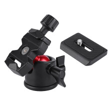 Compatibilità universale Testa a sfera Treppiede Regolazione multi-angolo Struttura in metallo resistente Leggero Alta stabilità Accessori per