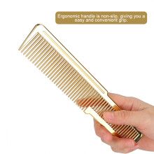 Salon Hair Comb Gold Professional Styling Tool for Home & Barbershop Use