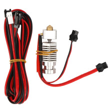 Slitesterk helmetall hotend-dyse i messing, todelt metall, varmeisolering, ytelse høy, for 3D-skrivere, enkel å installere, høy