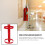 Supvox Fire Extinguisher Stand Carbon Steel Red 2 Pack 5