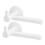 Adjustable White Drapery Hook Holder for Home Use, Versatile Curtain Hooks, 2 Pieces 4