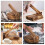 Wooden Dumpling Press Tool for Kitchen Use Sturdy and Light Brown 2 Pieces 5