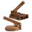 Wooden Dumpling Press Tool for Kitchen Use Sturdy and Light Brown 2 Pieces 6