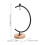 Farvet glas displaystativ sort 33x18x11 cm 2