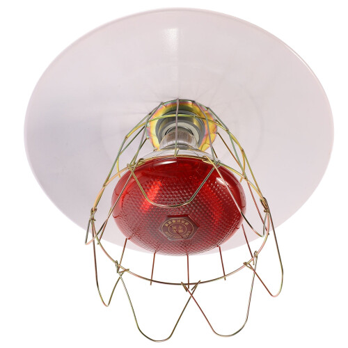 Chicken Warming Lamp Aluminum Metal White 1 Pc