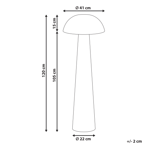Beliani Floor Lamp ALERO Rattan Natural 2
