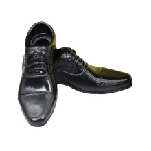 Model de pantofi la scară 1/6, potrivit pentru păpuși cu corp de 12'' pentru colecția de fani (pantofi negri)
