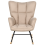 Beliani Rocking Chair OULU Fabric Beige 5