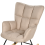 Beliani Rocking Chair OULU Fabric Beige 2