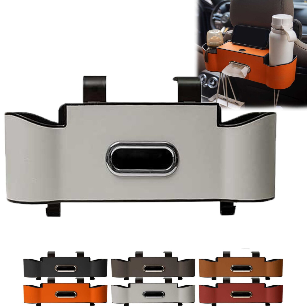 3-In-1 Car Backseat Organizer With Cup Holder, Tissue Box, Trash Bin & Hooks Â Compatible With Most Cars 9358459374144