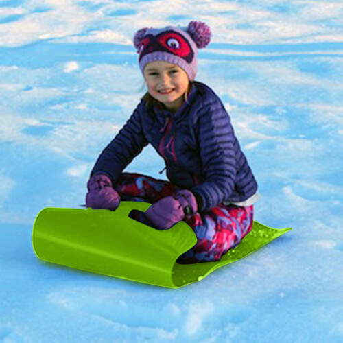 Plastic snow sled roll-up thick 48 inch with 2 handles