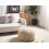 Beliani Pouffe TUKKI Faux Fur Light Beige 2