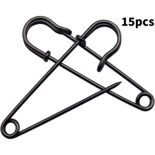 15 stuks grote veiligheidsspelden van 7,5 cm (3 inch), gemaakt van stevig roestvrij staal, geschikt voor kleding van leer, canvas, wol, luiers en