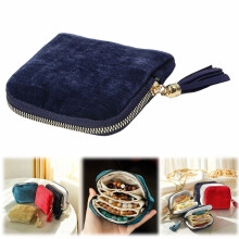 Jewelry Travel Case with Zipper Multi-Layer Storage 1 Pack